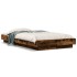 Estructura de cama madera de ingeniería roble ahumado 90x200