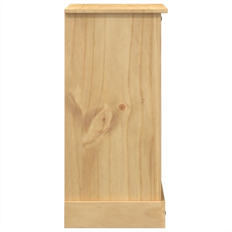 Cómoda cajonera Corona madera maciza de pino 80x43x91