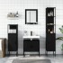 Juego de muebles de baño 4 piezas madera de ingeniería
