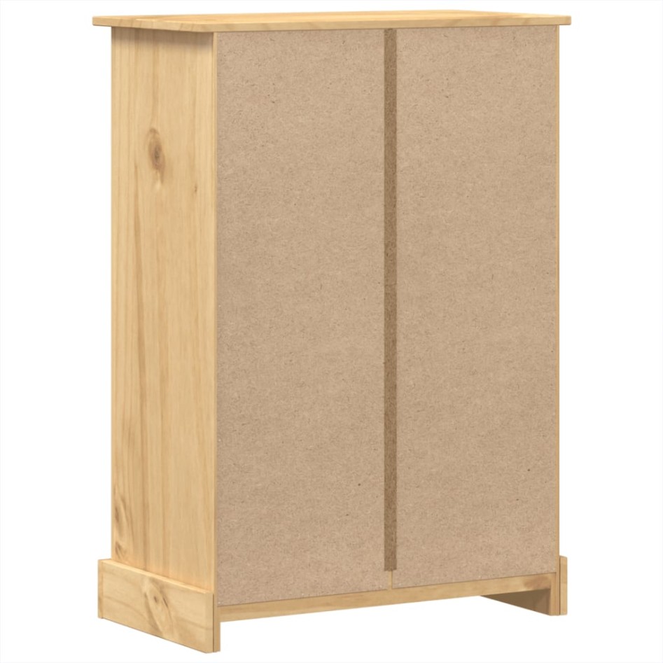 Cómoda cajonera Corona madera maciza de pino 80x43x114