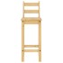 Taburetes altos 2 uds madera maciza de