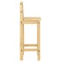 Taburetes altos 2 uds madera maciza de