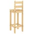 Taburetes altos 2 uds madera maciza de