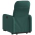 Sillón reclinable elevable tela verde