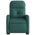 Sillón reclinable elevable tela verde
