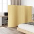 Biombo divisor de bambú color natural claro 165x400