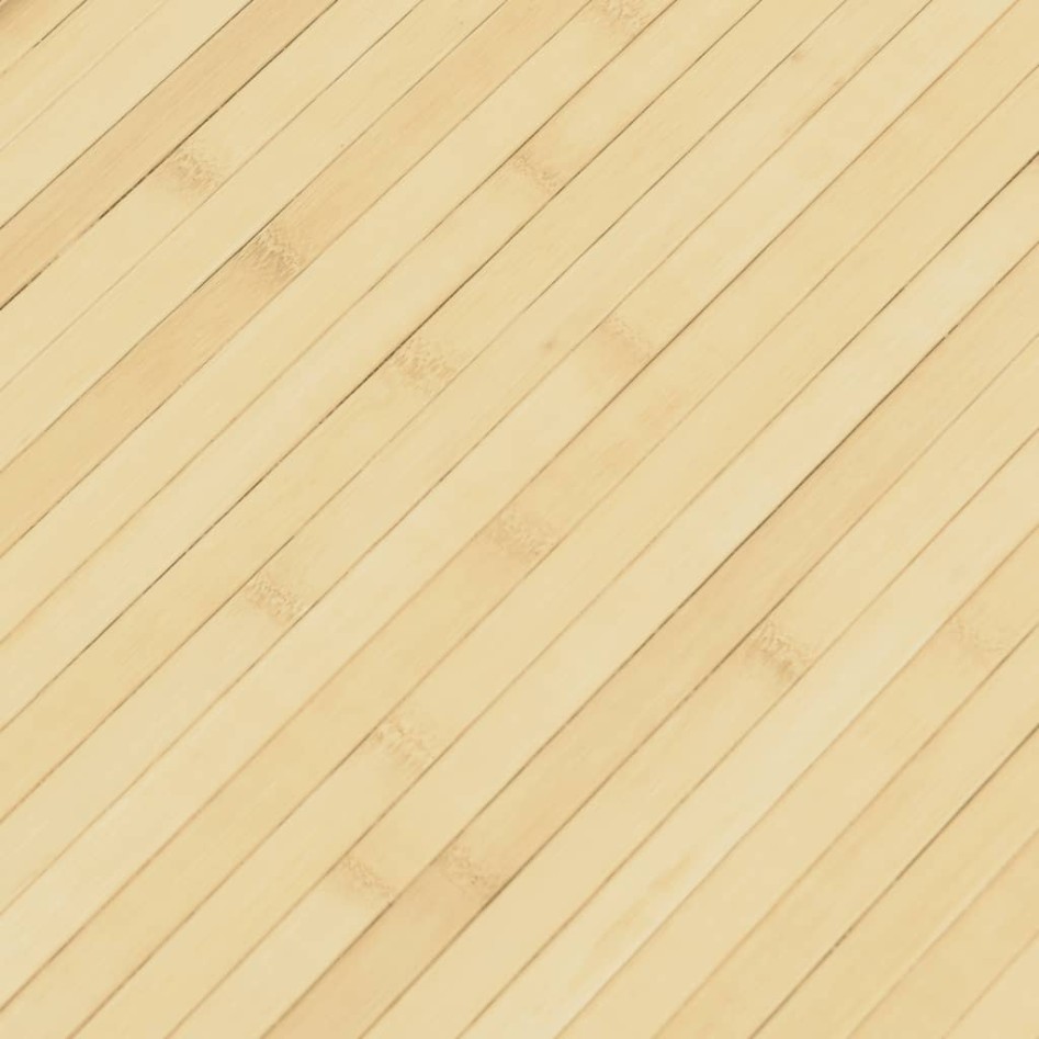 Biombo divisor de bambú color natural claro 165x400