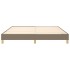 Cama sin colchón tela gris taupe 180x200