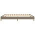 Cama sin colchón tela gris taupe 180x200