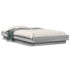 Estructura cama con luces LED madera gris Sonoma 90x190