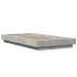 Estructura cama con luces LED madera gris hormigón 90x190