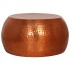 Mesa de centro de aluminio color latón Ø55x28