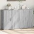 Aparador de madera de ingeniería 2 uds gris Sonoma 60x31x70