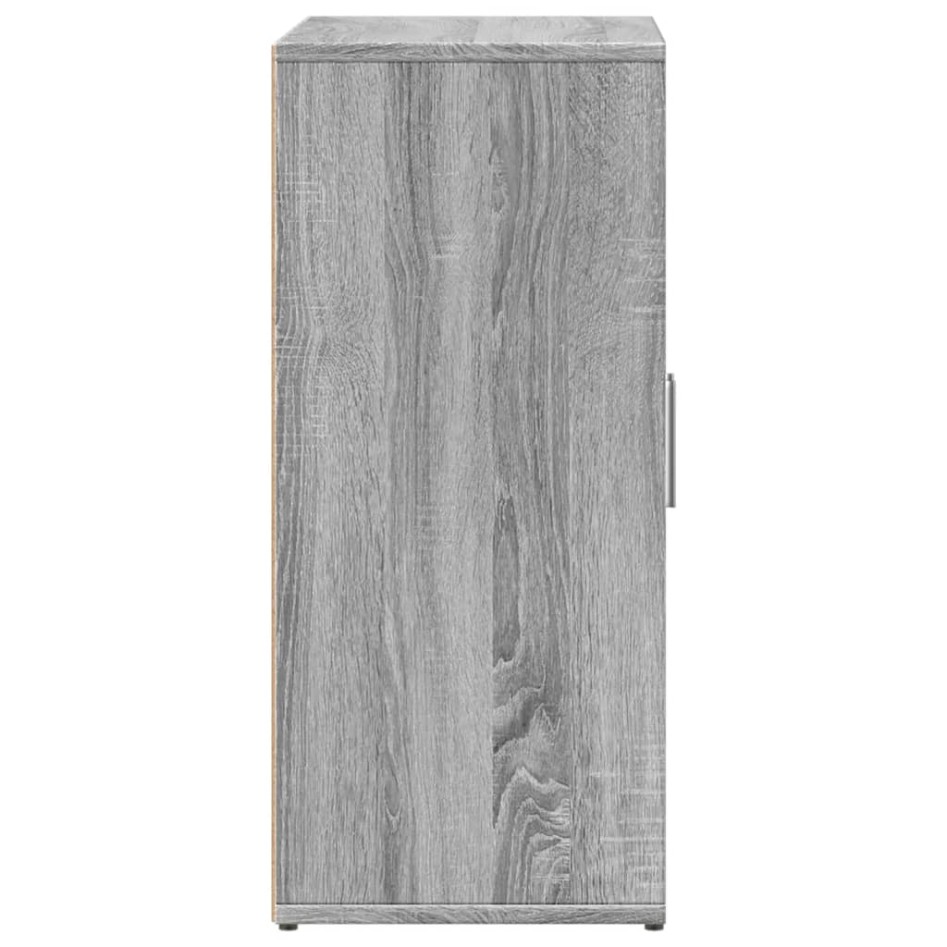 Aparador de madera de ingeniería 2 uds gris Sonoma 60x31x70