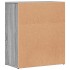 Aparador de madera de ingeniería 2 uds gris Sonoma 60x31x70