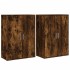 Aparadores 2 uds madera de ingeniería roble ahumado 60x31x84