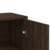 Aparadores 2 uds madera de ingeniería marrón roble 60x31x84