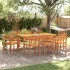 Sillas de jardín 8 uds madera maciza de acacia 59x55x85