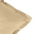 Cojines silla respaldo bajo 6 ud tela beige melange 100x50x7