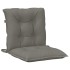 Cojines para silla respaldo bajo 6 ud tela gris oscuro