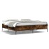 Estructura cama madera ingeniería metal roble ahumado