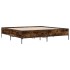 Estructura cama madera ingeniería metal roble ahumado