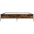 Estructura cama madera ingeniería metal roble ahumado