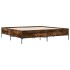 Estructura cama madera ingeniería metal roble ahumado