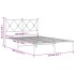 Estructura cama sin colchón con cabecero metal negro 120x190