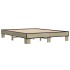 Estructura cama madera ingeniería metal roble Sonoma 150x200