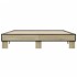 Estructura cama madera ingeniería metal roble Sonoma 150x200