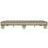 Estructura cama madera ingeniería metal roble Sonoma 150x200