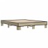 Estructura cama madera ingeniería metal roble Sonoma 150x200