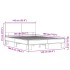 Estructura de cama madera de ingeniería y metal negro