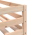 Litera con cortinas madera maciza de pino azul 90x200