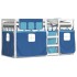 Litera con cortinas madera maciza de pino azul 90x190