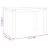 Mesa de comedor Panama madera maciza de pino 117x60x75