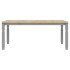 Mesa de comedor Corona madera maciza de pino gris 180x90x75