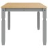Mesa de comedor Corona madera maciza de pino gris 180x90x75