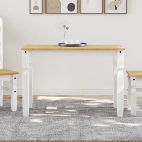 Mesa de comedor Corona madera maciza pino blanco 112x60x75