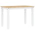 Mesa de comedor Corona madera maciza pino blanco 112x60x75