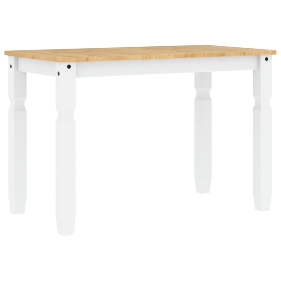 Mesa de comedor Corona madera maciza pino blanco 112x60x75