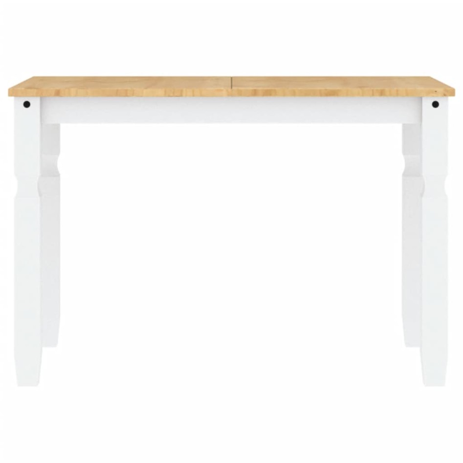 Mesa de comedor Corona madera maciza pino blanco 112x60x75