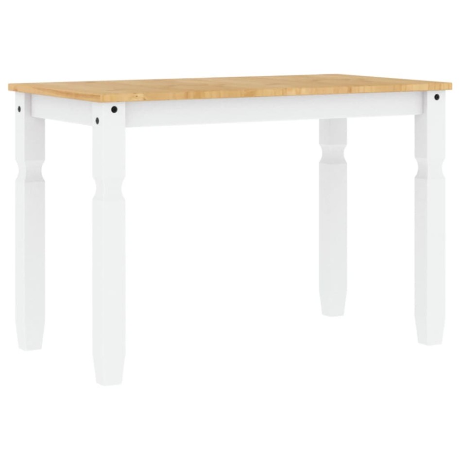 Mesa de comedor Corona madera maciza pino blanco 112x60x75
