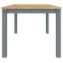 Mesa de comedor Panama madera maciza de pino gris 180x90x75