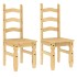 Sillas de comedor Corona 2 uds madera maciza pino 42x47x107