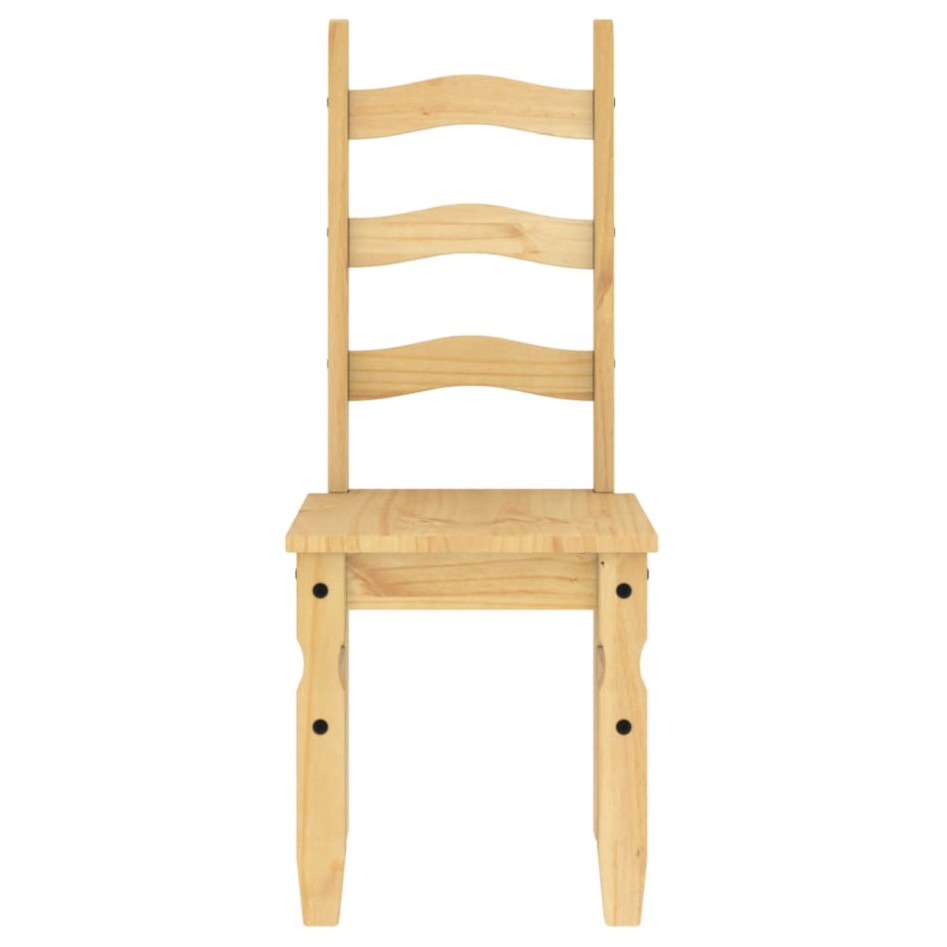 Sillas de comedor Corona 2 uds madera maciza pino 42x47x107