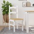 Sillas de comedor 2 uds madera maciza pino blanco 40x46x99
