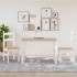 Sillas de comedor 2 uds madera maciza pino blanco 40x46x99