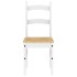Sillas de comedor 2 uds madera maciza pino blanco 40x46x99